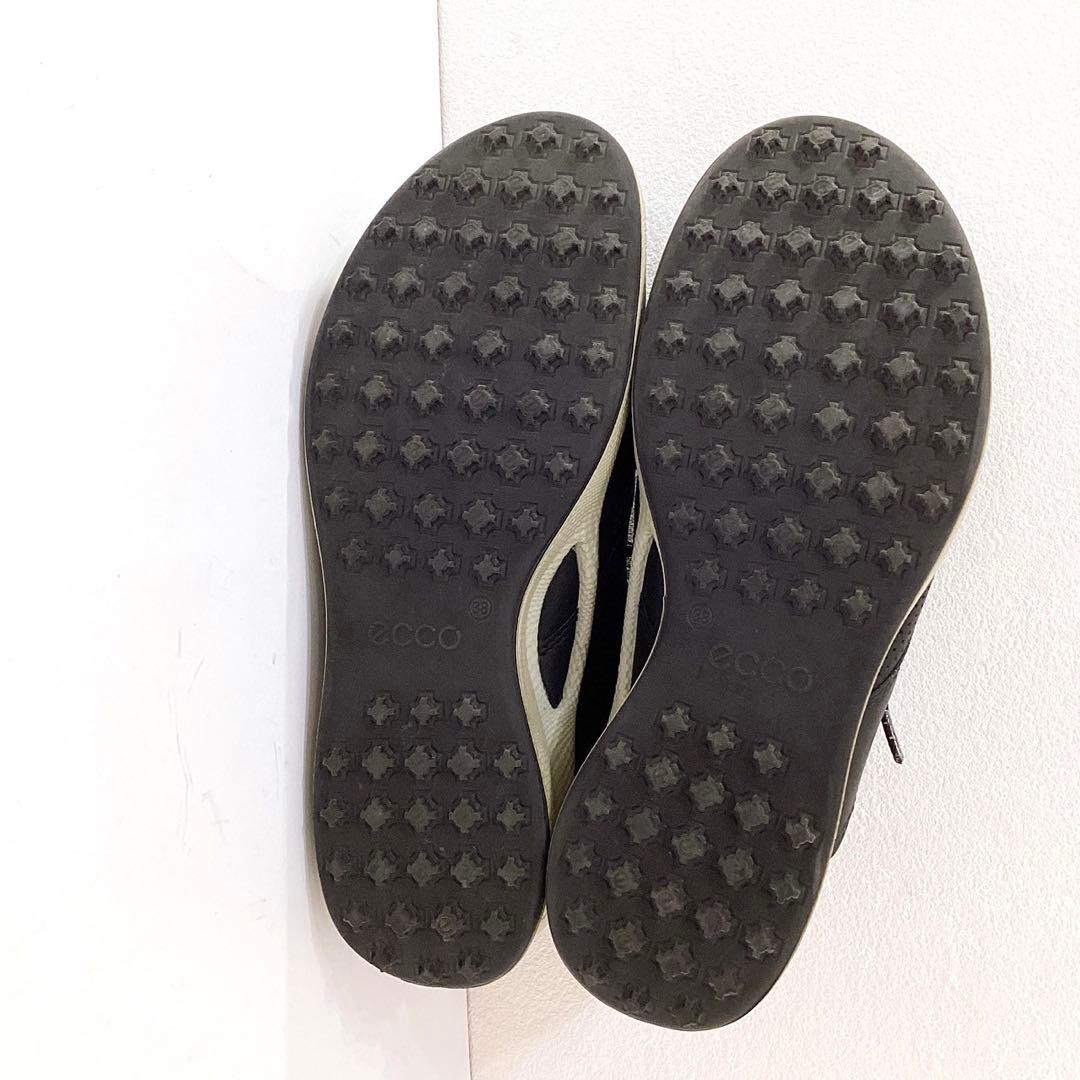 美品✨ECCO エコー ゴルフシューズ　バイオム24cm 黒 レザー