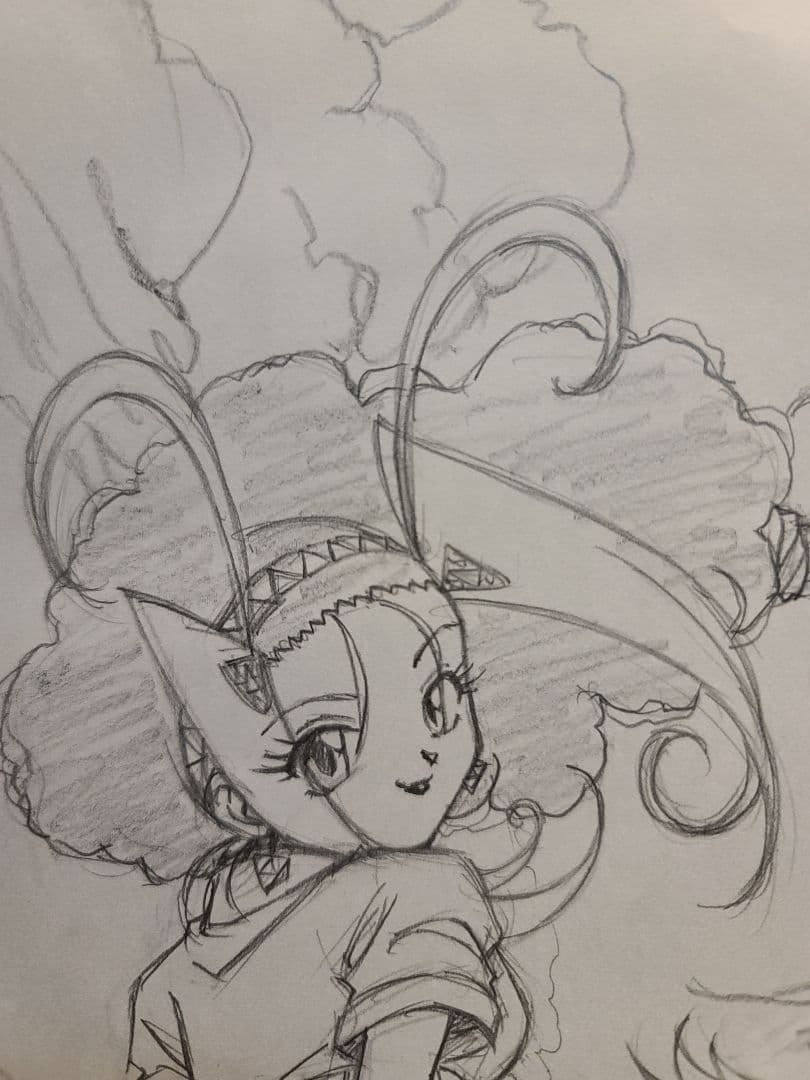 伝心　まもって守護月天！　直筆原画