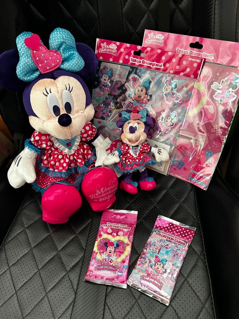 ディズニー ミニー パルパルーザ ぬいぐるみ ステッカー コレクションカード