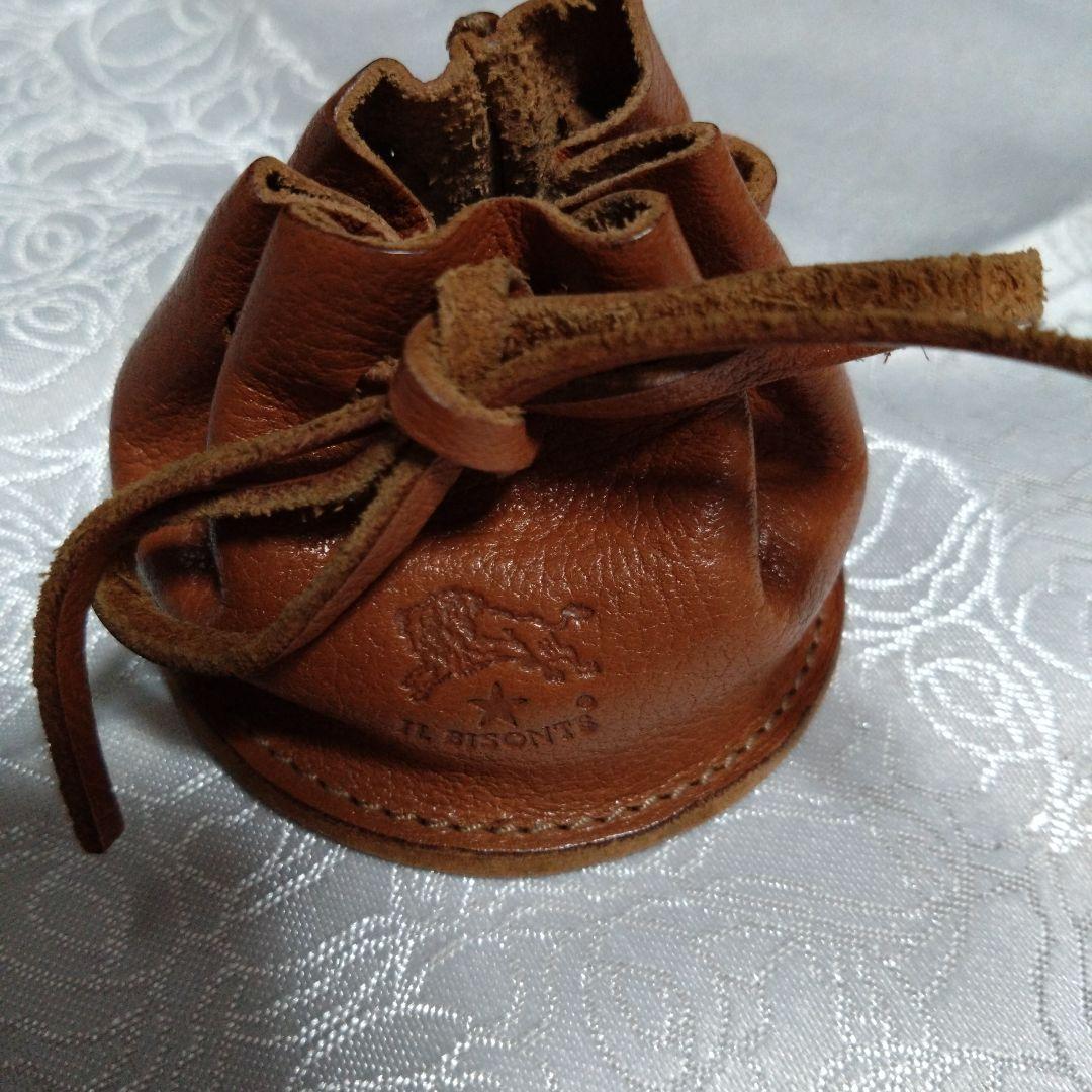 IL BISONTE ステンレス折りたたみカップ レザー収納袋付き