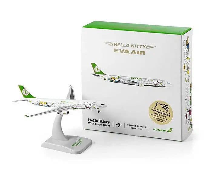 EVA AIR ハローキティ航空機モデル３種セット（1～3号機）