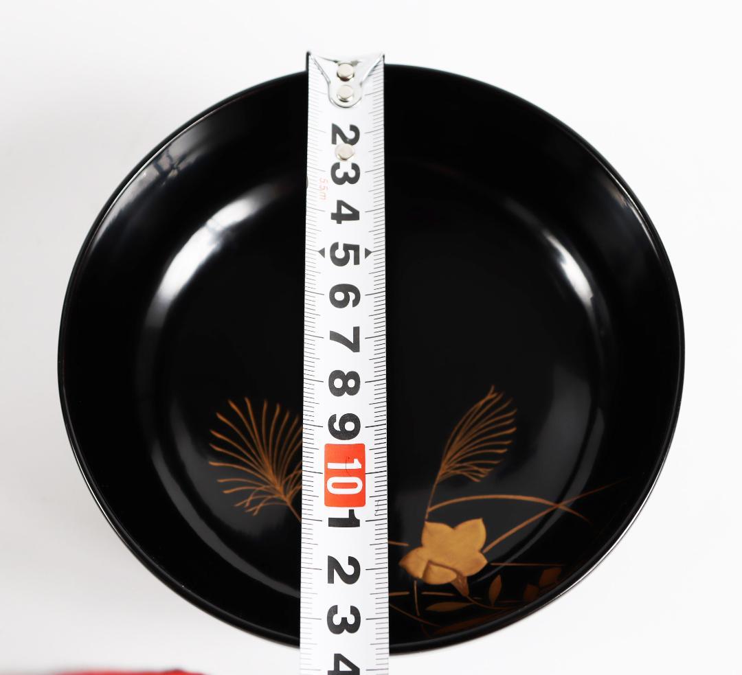 木製漆器 花蝶蒔絵 吸物椀 10客 漆芸