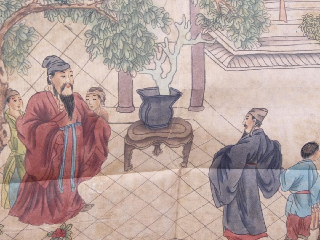 中国　掛け軸　人物図 徐渭　 近代 唐物唐本　掛け軸 AK1861A12-3