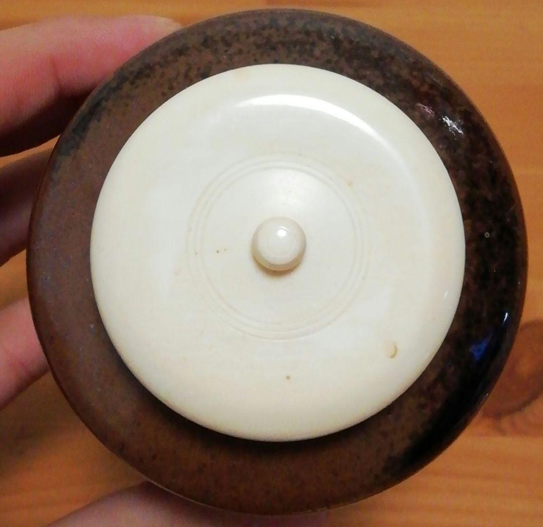 笹田有祥作　初花　肩衡　大名物　茶入　共箱　仕服付　略歴付　茶道具