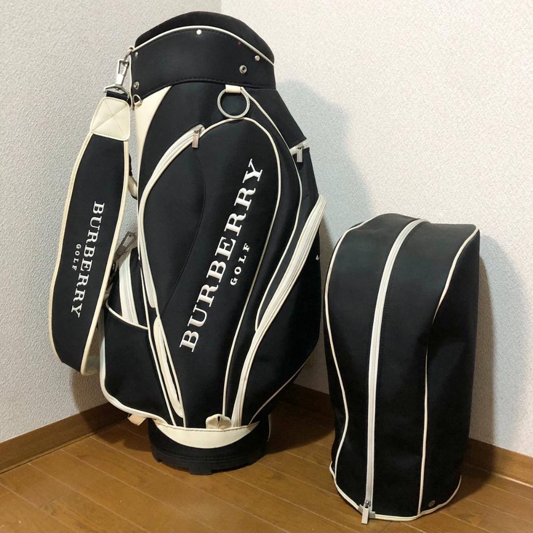 希少 BURBERRY GOLF キャディバッグ バーバリー カート型 6分割