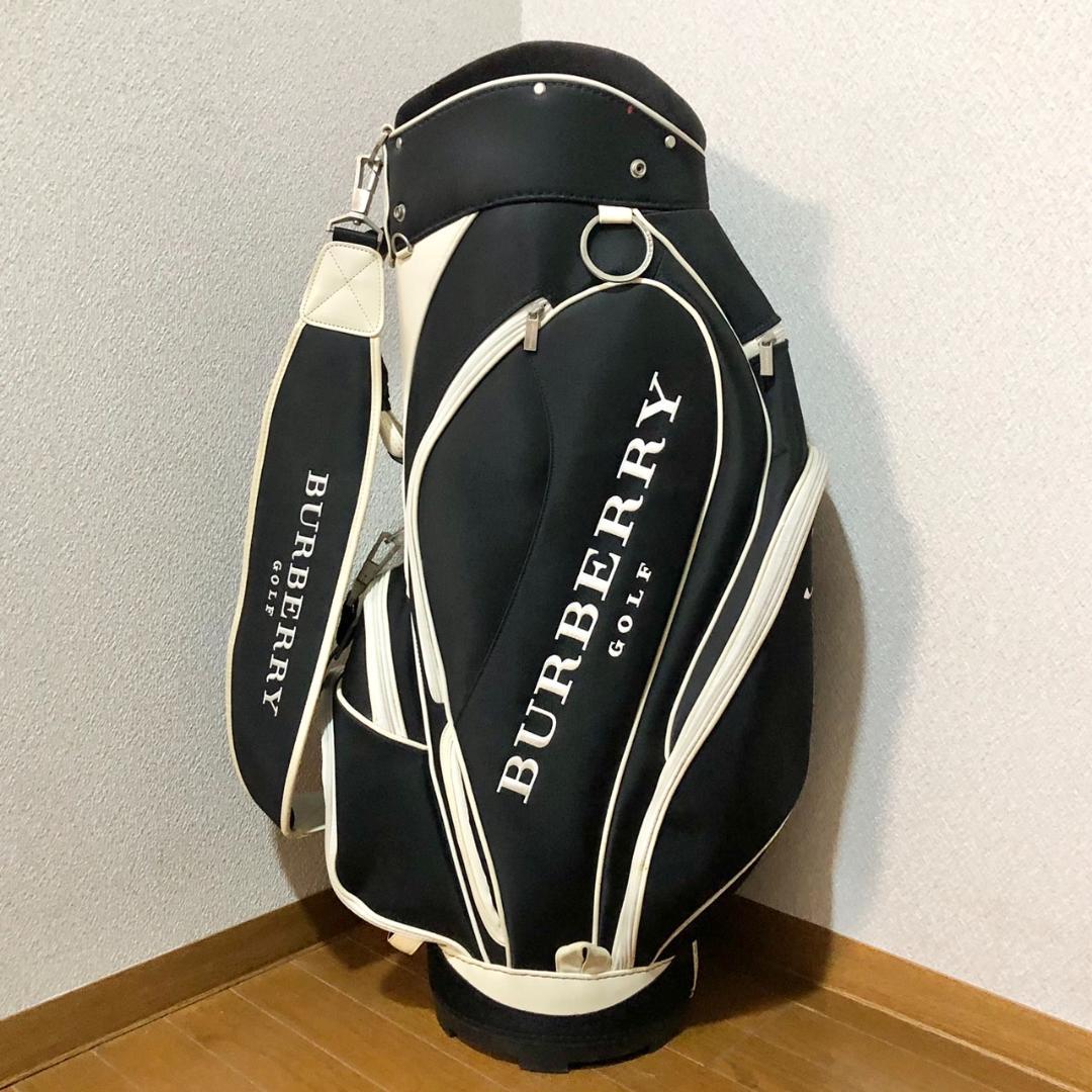 希少 BURBERRY GOLF キャディバッグ バーバリー カート型 6分割