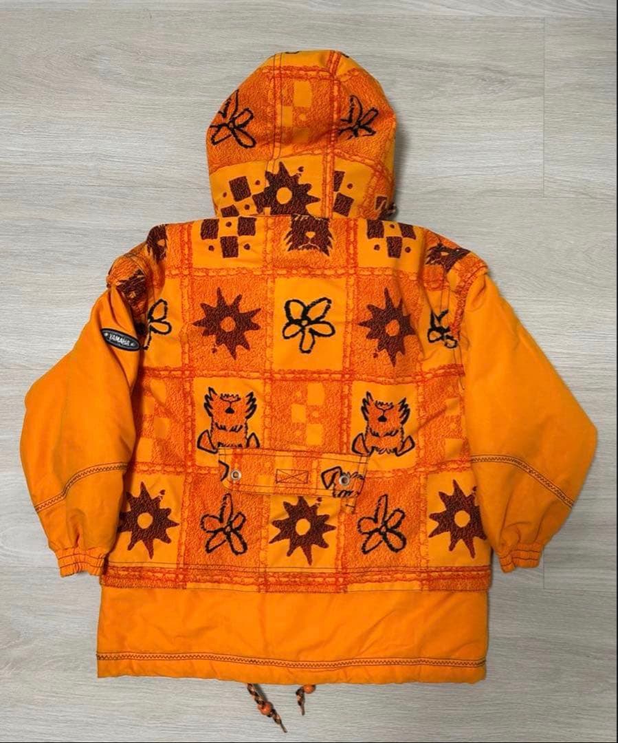 【激レア】90s YAMAHA スキーウェア シュナウザー お花 総柄 レトロ