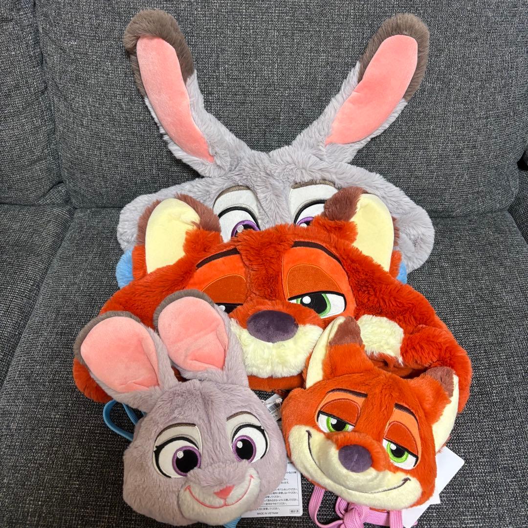 ファンキャップ ニック＆ジュディ セット ディズニー ズートピアポシェット