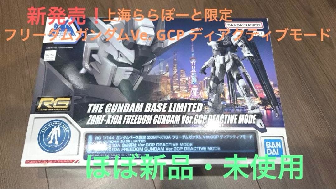 上海　RG フリーダムガンダムVer.GCP ディアクティブモード