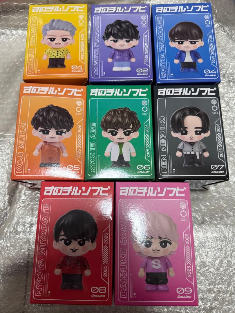 Man　すのチルソフビ　ラウール以外　8個セット　未開封　スノーマン