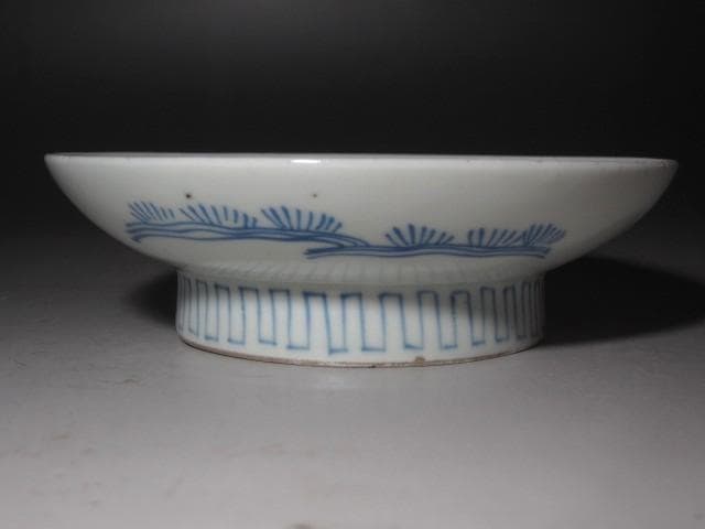 ★　六代　今右衛門　菖蒲絵皿　十三代今右衛門極めがございます★x437