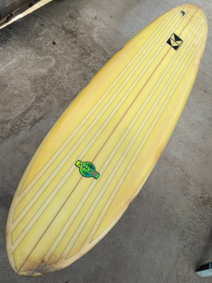 KATSUサーフボード　ミッドレングス　ビンテージ　シングル　川南活　鎌倉