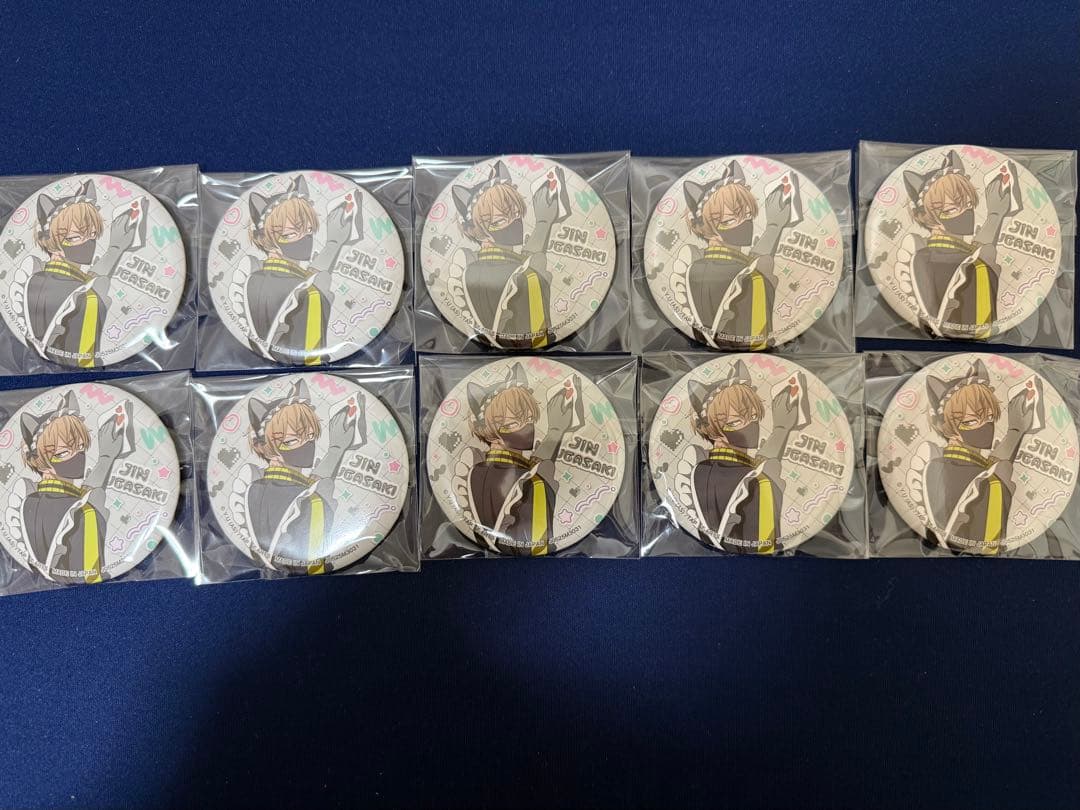 桃源暗鬼　ジャージメイド缶バッジ 10個セット