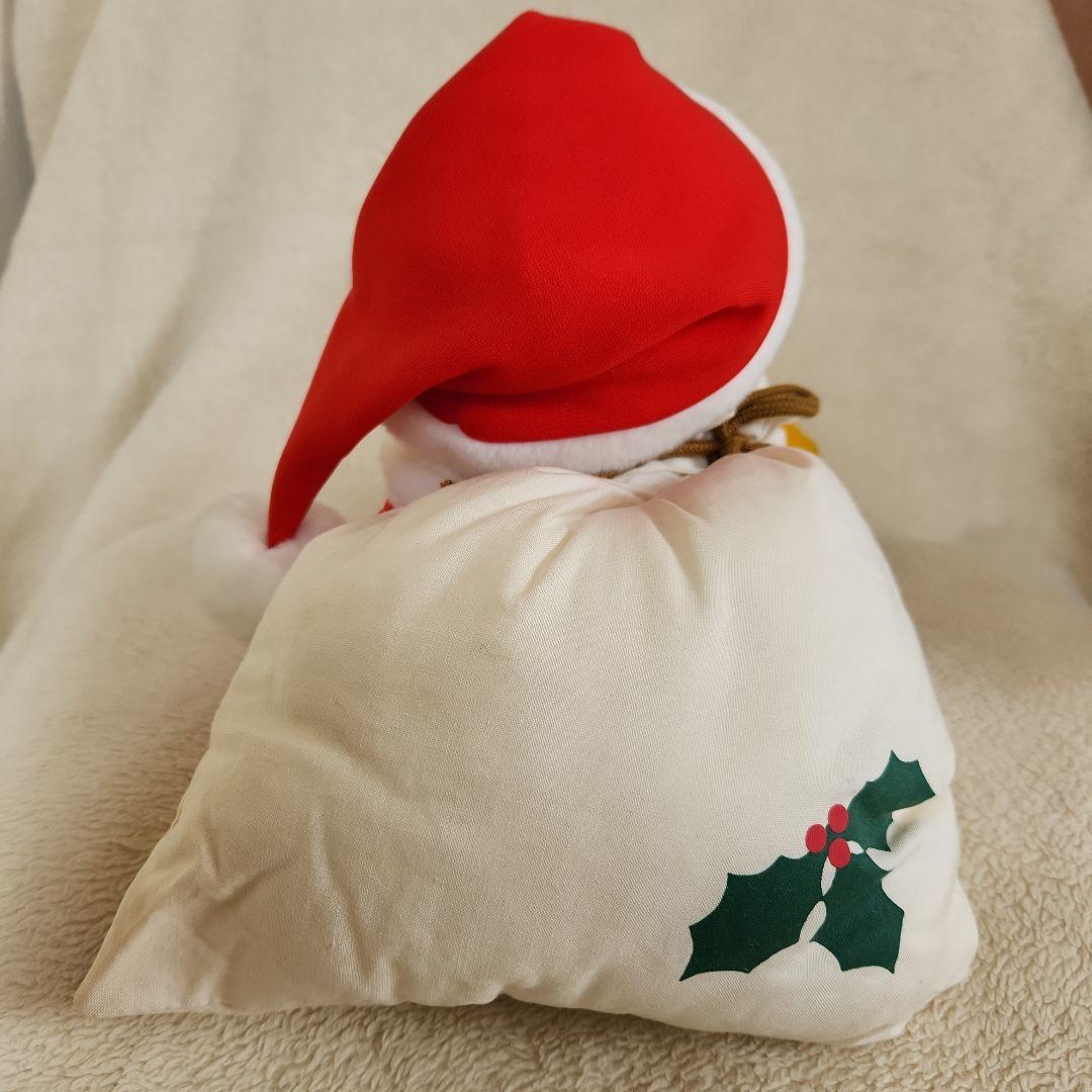 ドナルドダック　クリスマス　ぬいぐるみ　サンタクロース　レトロ