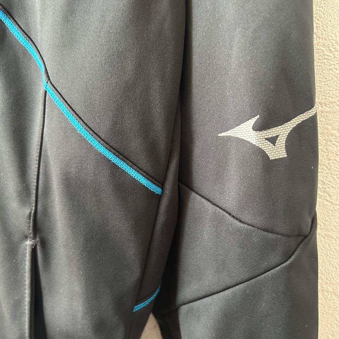 【美品】ミズノ テックシールド ジャケット ウインドブレーカー 上下セット　黒