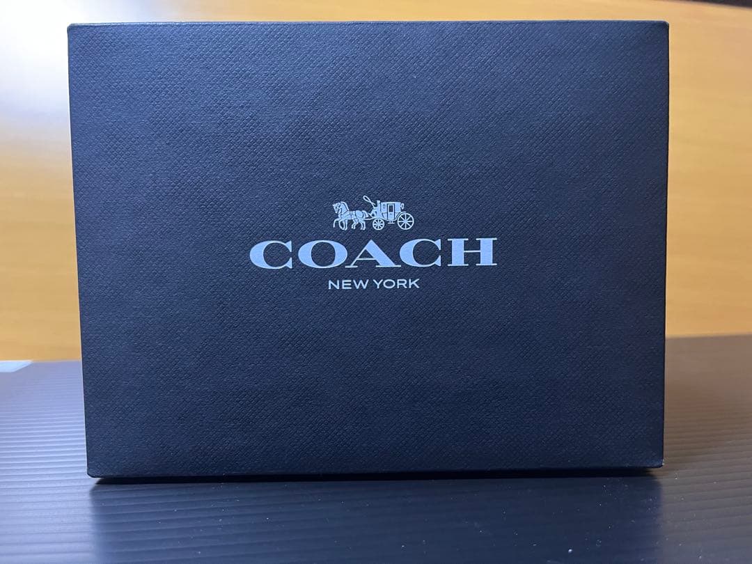 COACH カードホルダー チョーク 認証証明書付き