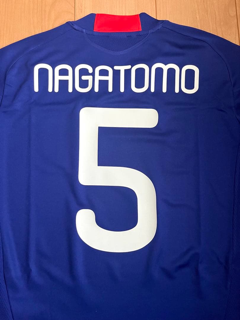 サイン入り 日本代表 ユニフォーム 長友佑都 5番2010年 南ア W杯