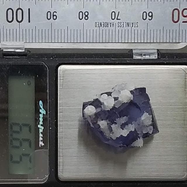 6.65g　パープルフローライト　鉱物標本　フローライト