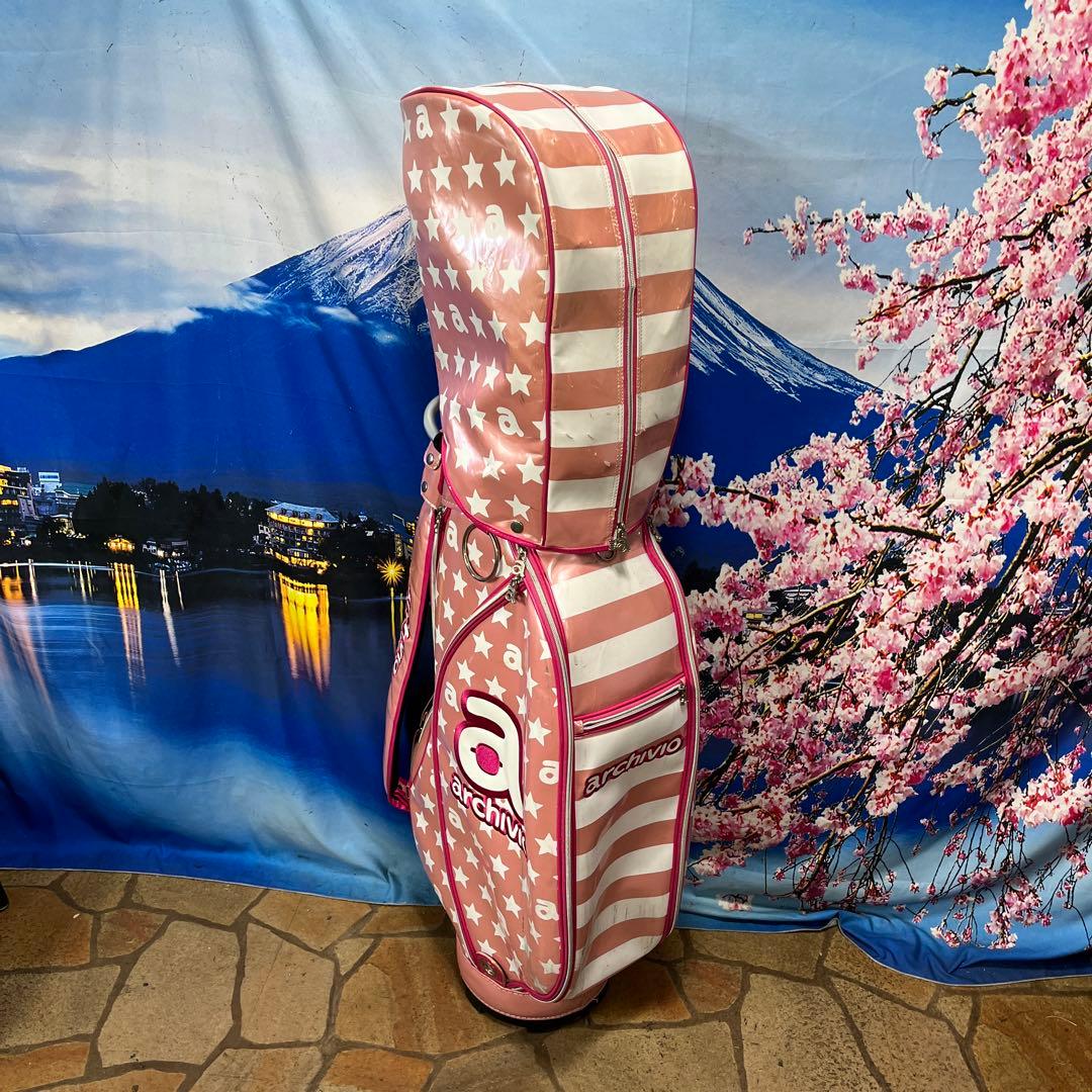 寶BT-1057 archivio アルチビオ ピンクベージュ キャディバッグ