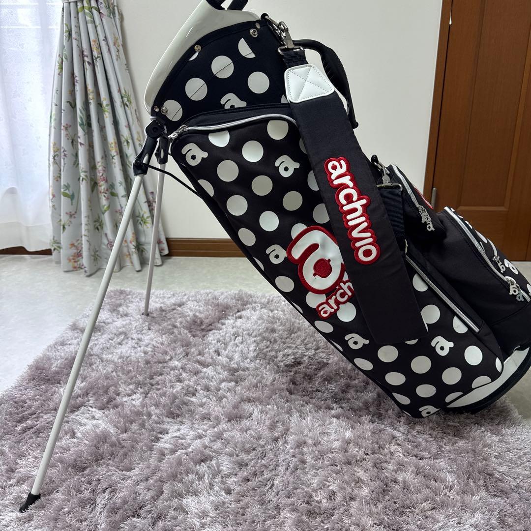 archivio ドット柄 キャディバッグ