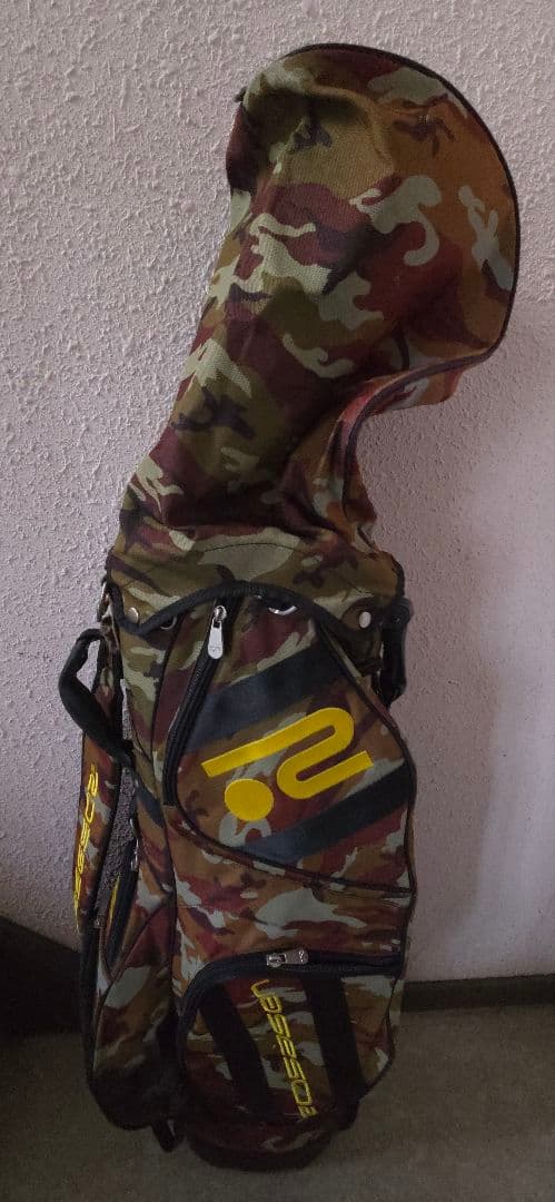 ロサーセン　迷彩 ゴルフバッグ スタンド付き