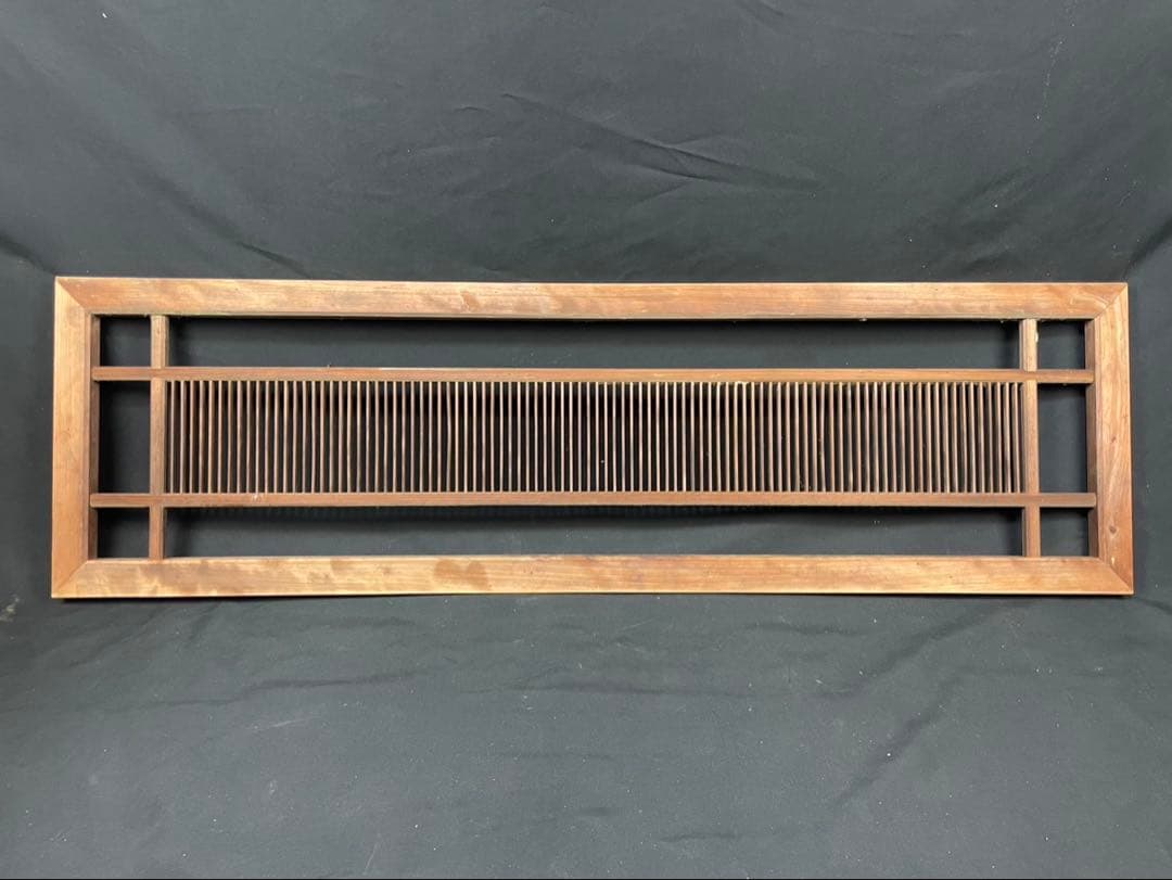 古民家 組子細工 木製欄間 横×縦×厚み 約120×37×3cm建具 DIY