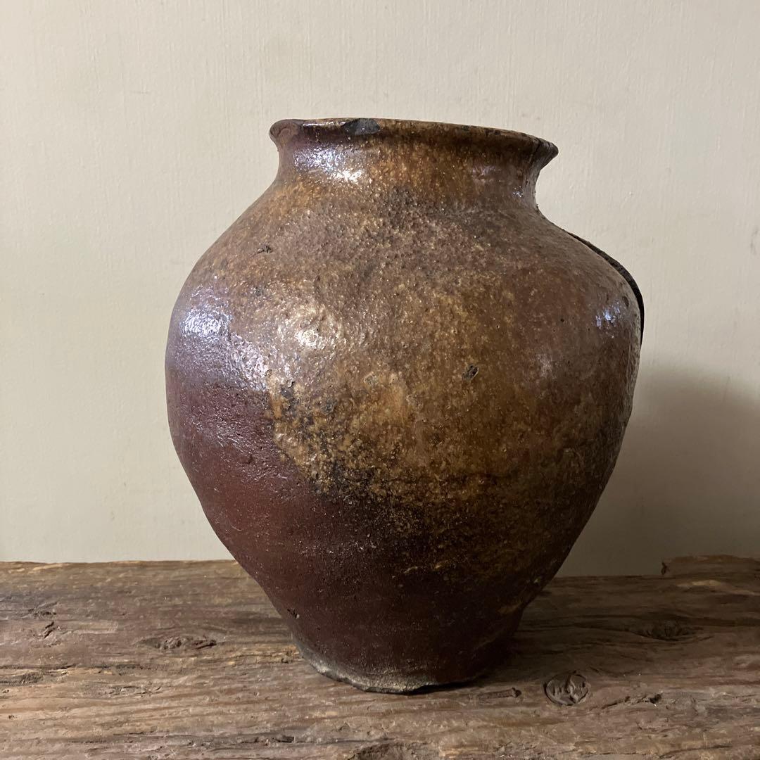 古常滑破れ壷　室町時代　古丹波　古備前　花器　大久保裕司　秦秀雄　白洲正子　李朝