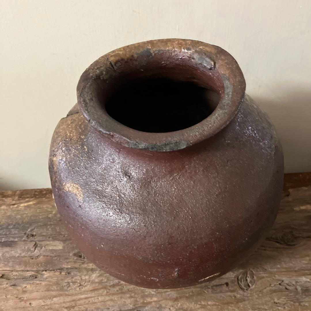 古常滑破れ壷　室町時代　古丹波　古備前　花器　大久保裕司　秦秀雄　白洲正子　李朝