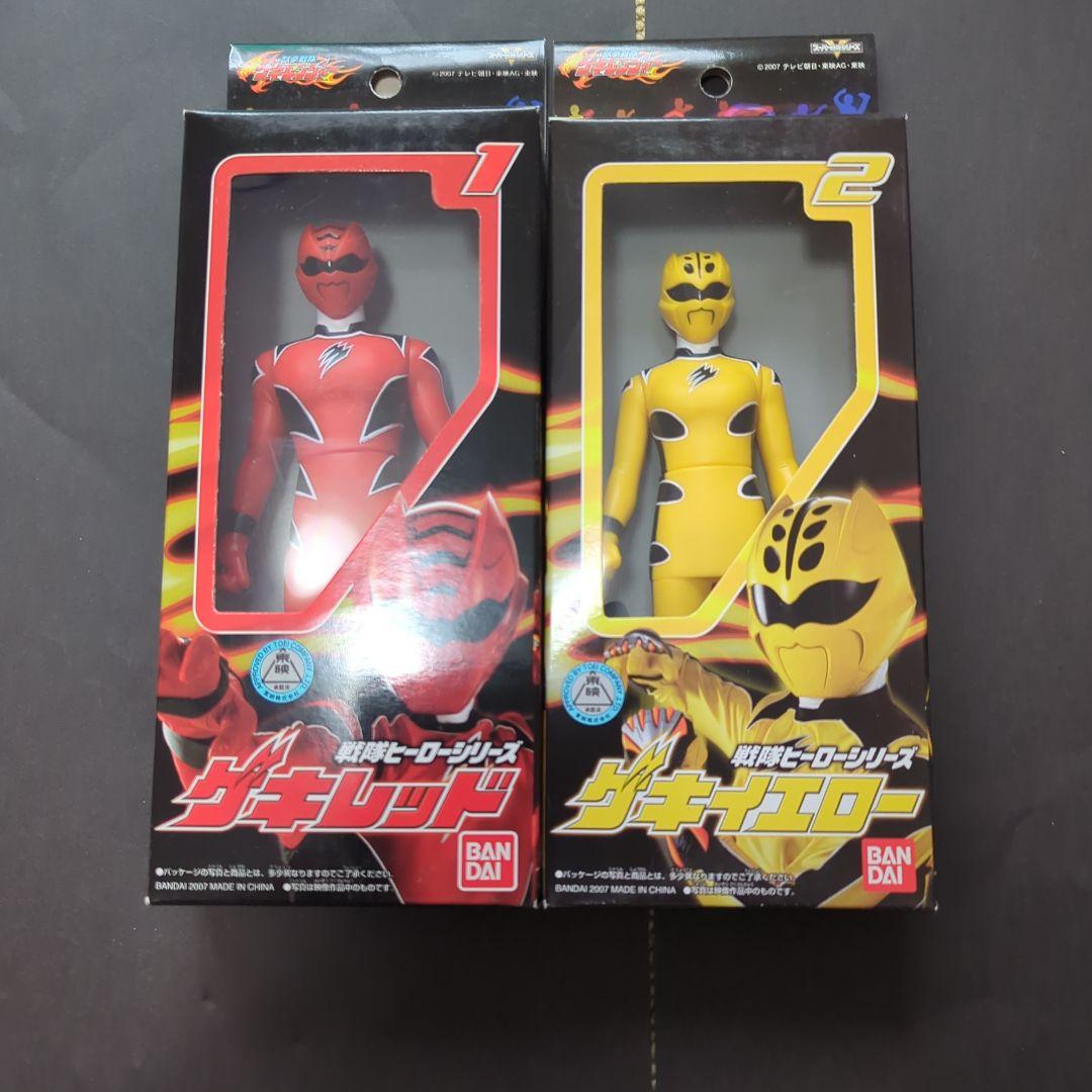 【未開封.未使用】ゲキレンジャー　ソフビセット