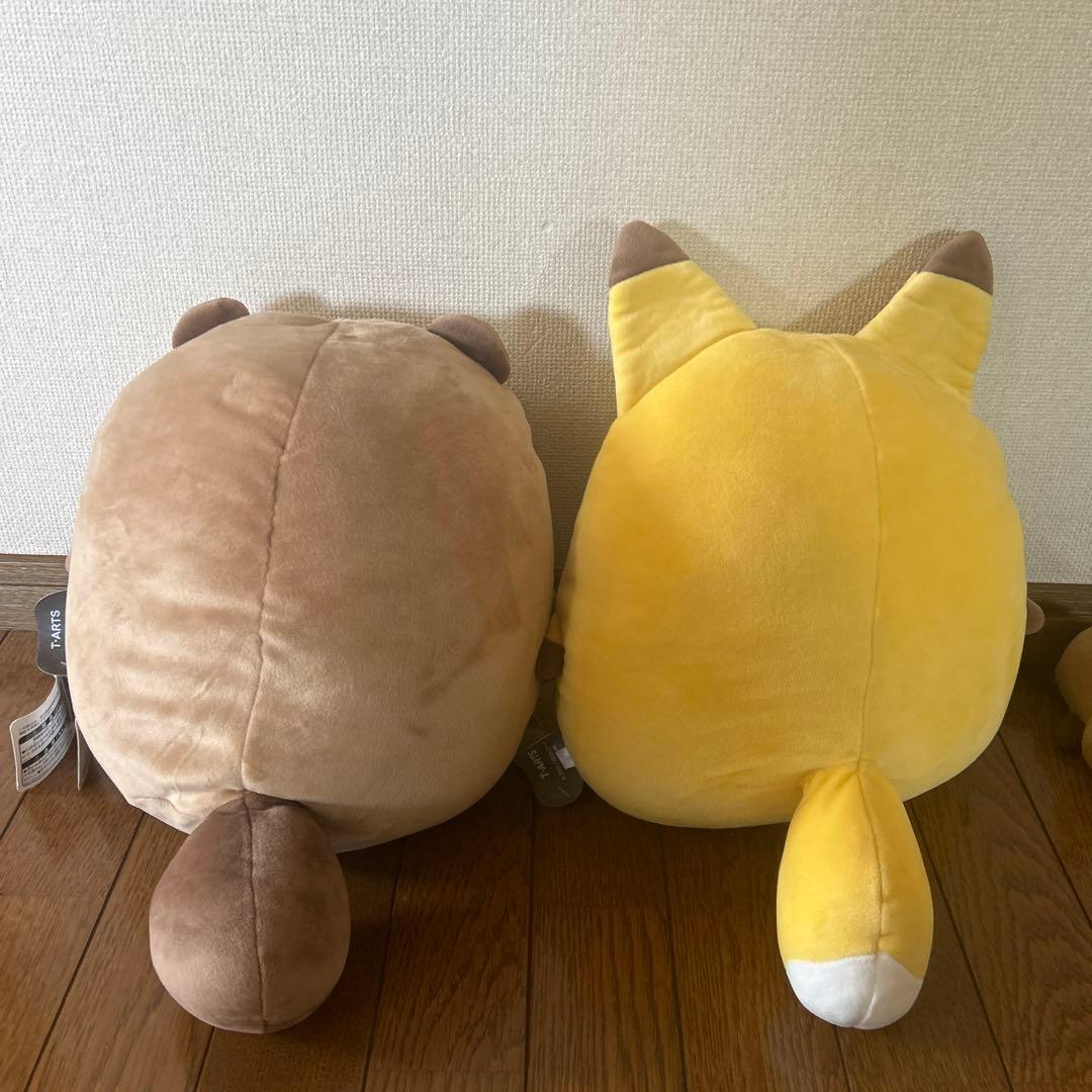 タヌキとキツネもっちぃもっちぃぬいぐるみ M