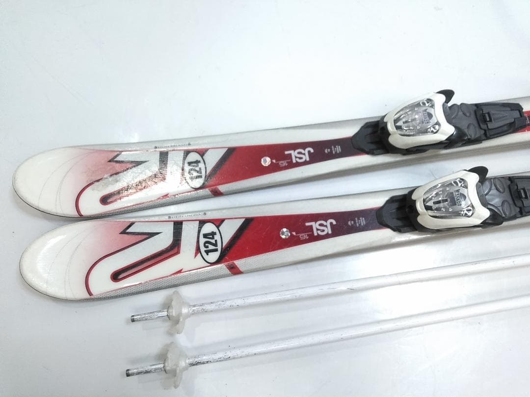 ジュニアスキー4点セット K2 124cm 未使用ブーツ 21cm ◇