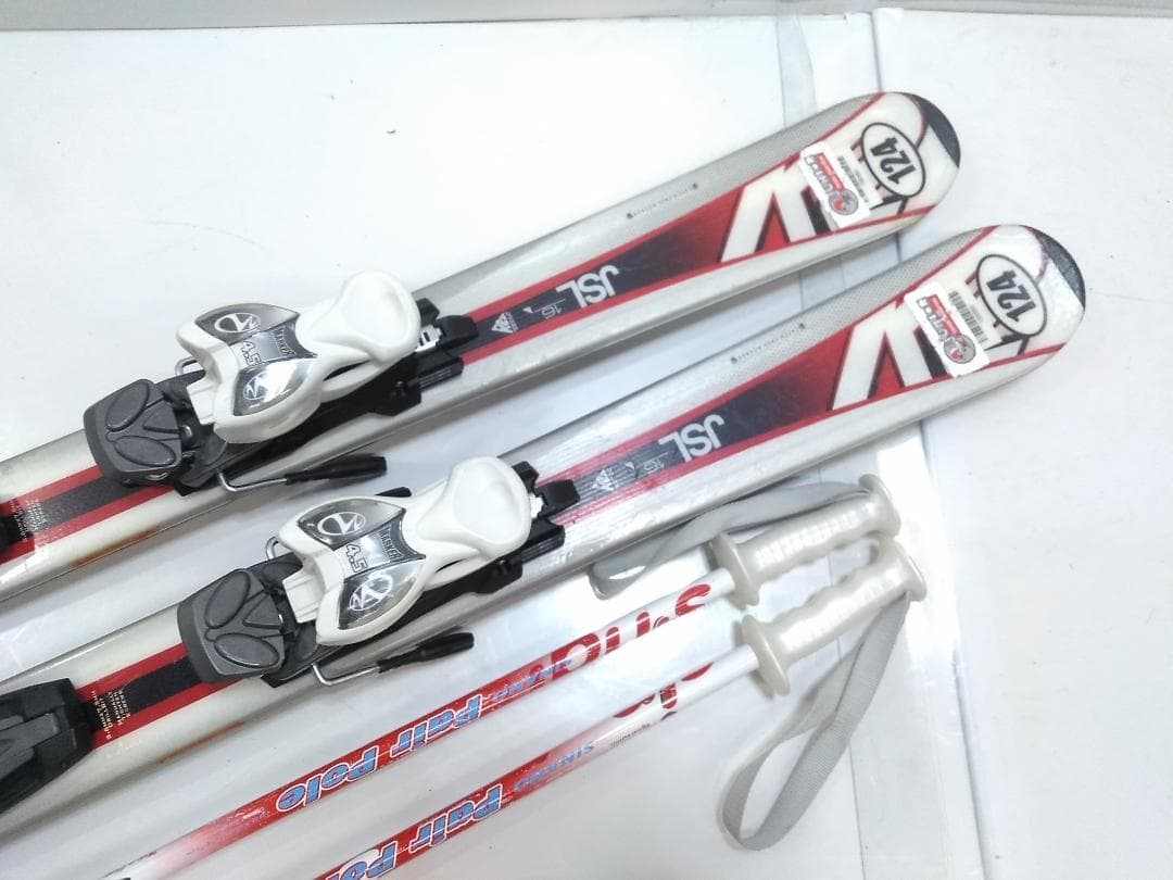 ジュニアスキー4点セット K2 124cm 未使用ブーツ 21cm ◇