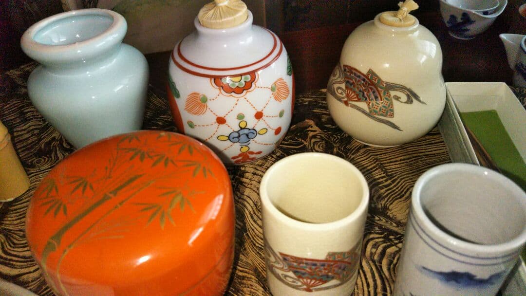 利休の写しの茶器です