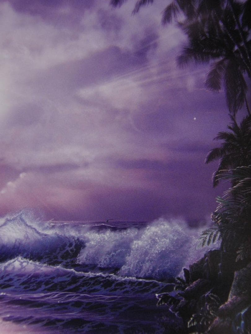 クリスチャン・ラッセン、【オリジンオブライフ】、希少な額装用画集より