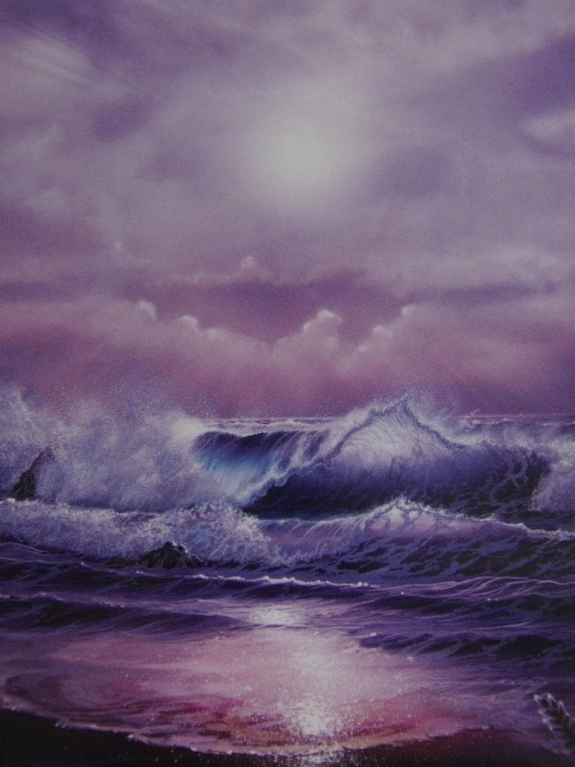 クリスチャン・ラッセン、【オリジンオブライフ】、希少な額装用画集より