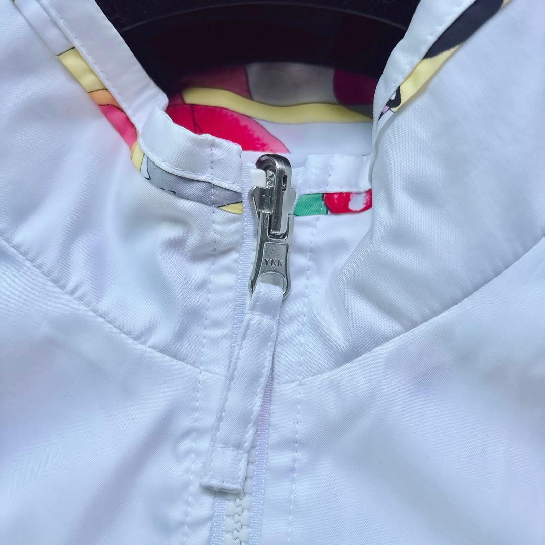 未使用級✨レオナール スポーツ リバーシブル ベスト ロゴ 花柄 XL