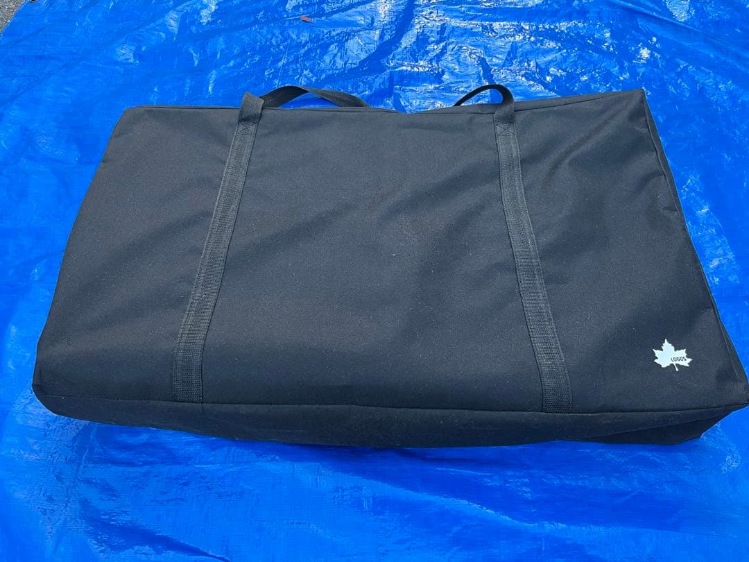 ロゴス(LOGOS) アイアンメッシュ テーブル　収納バック付き