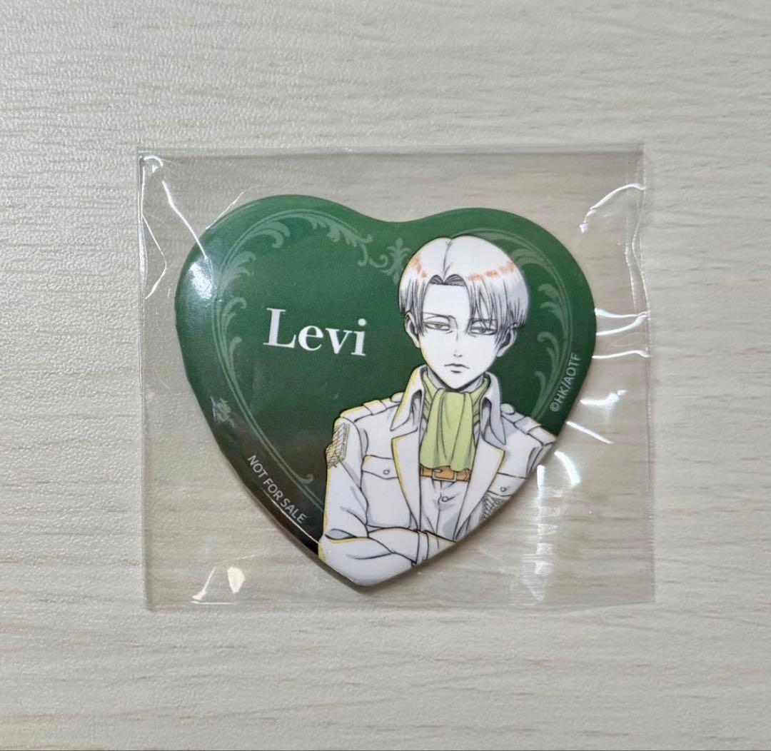 進撃の巨人　ハート型缶バッジ　リヴァイ確定缶バッジ全種類確定