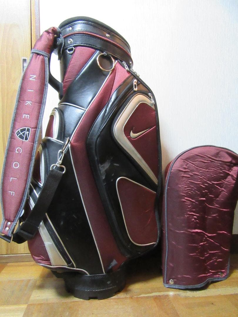 ★☆★ナイキ★NIKE GOLF★3点式ゴルフバック★ワイン/ブラック ★☆★