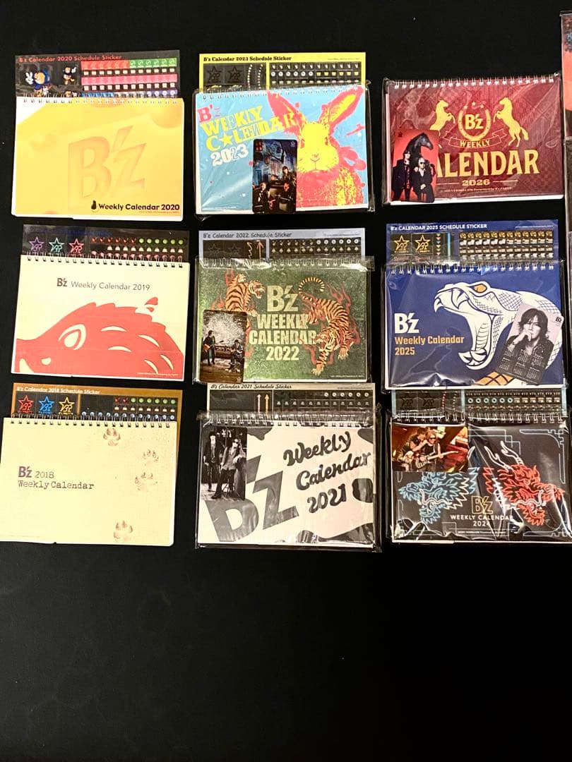 ★未開封有★ 2018〜2026年B'z PARTY オフィシャルカレンダー