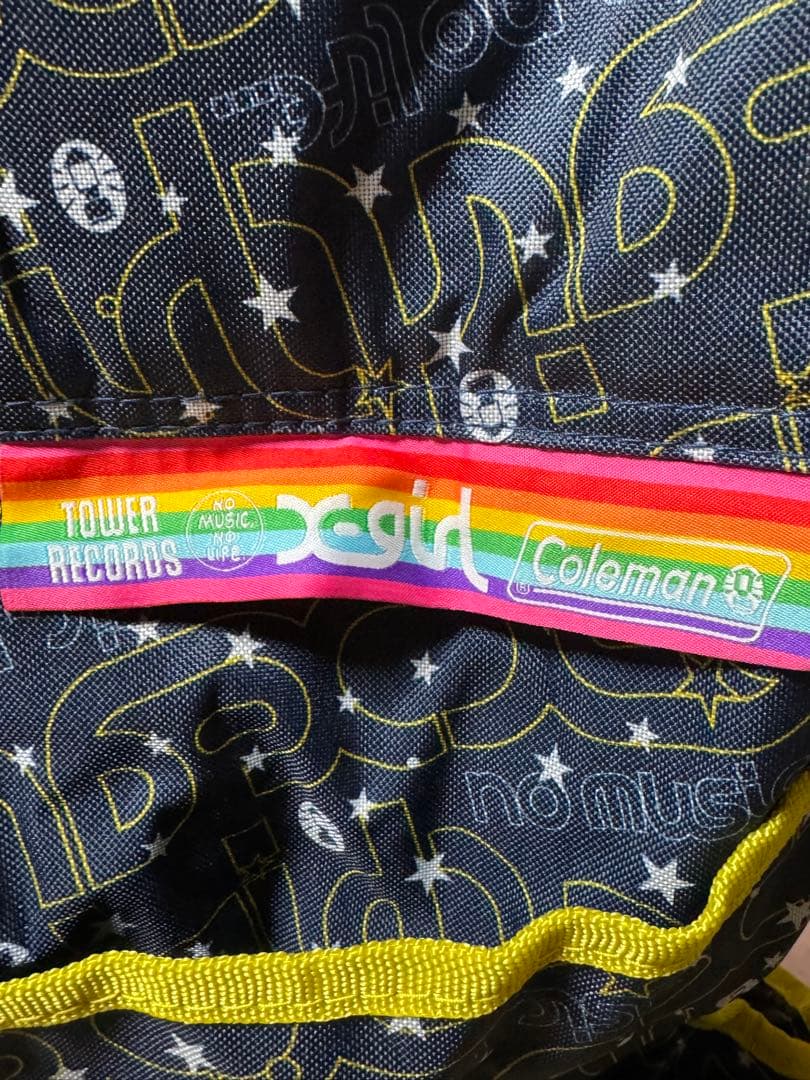 《新品・未使用》タワレコ× X-girl × COLEMAN 折りたたみチェア
