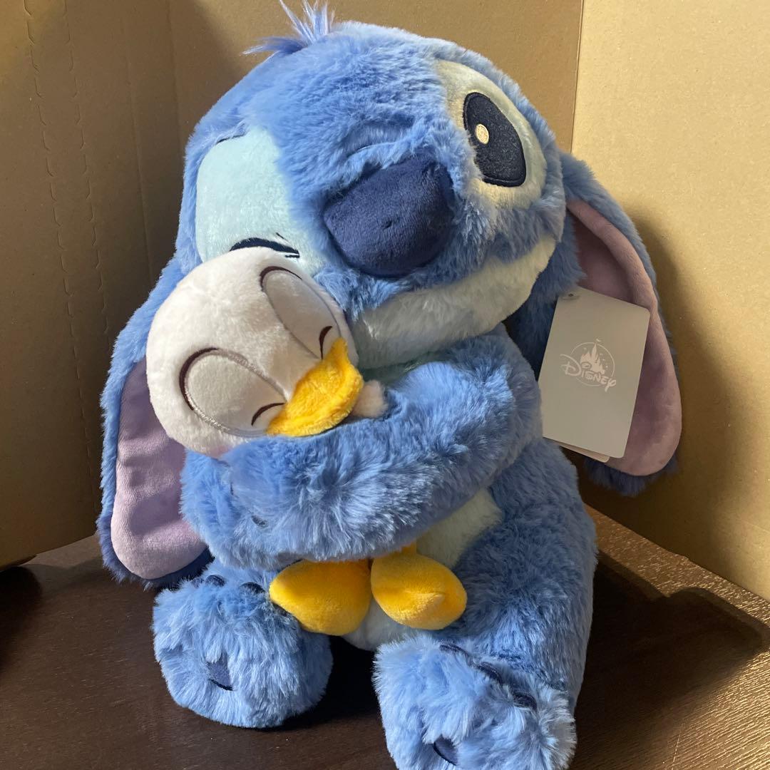 上海ディズニー　スティッチ ぬいぐるみ　みにくいアヒルの子 希少