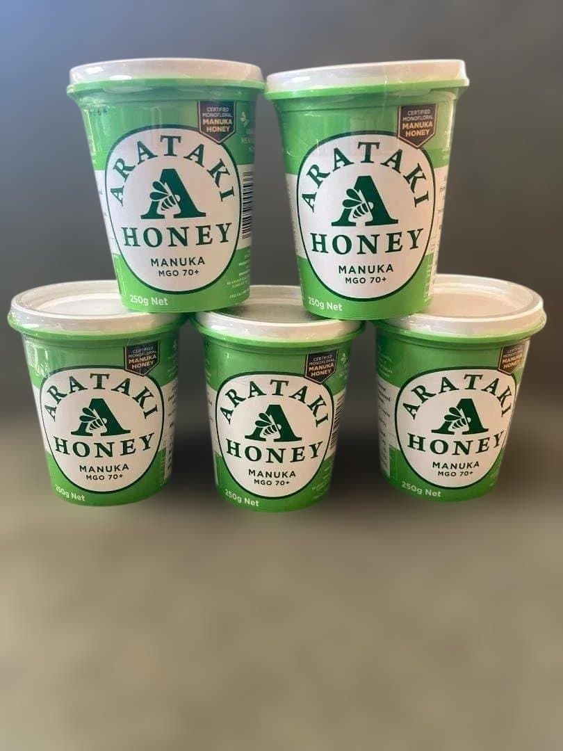 アラタキ『 マヌカハニー 250g 5個セット』ニュージーランドで定番人気！