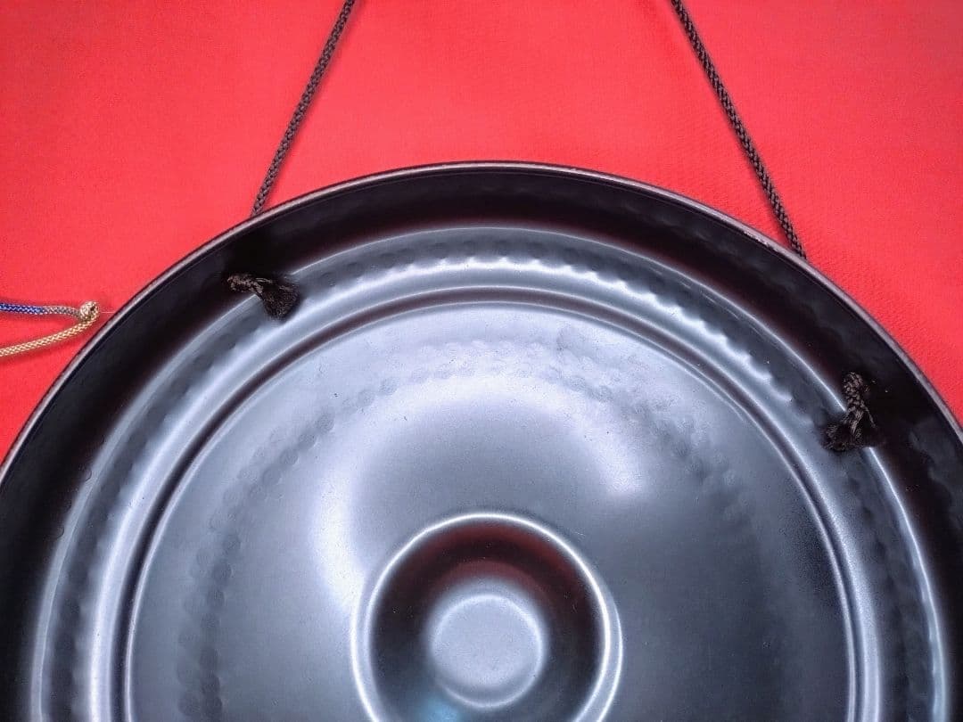 最終価格！ 【美品】和楽器 銅鑼 ドラ バチつき