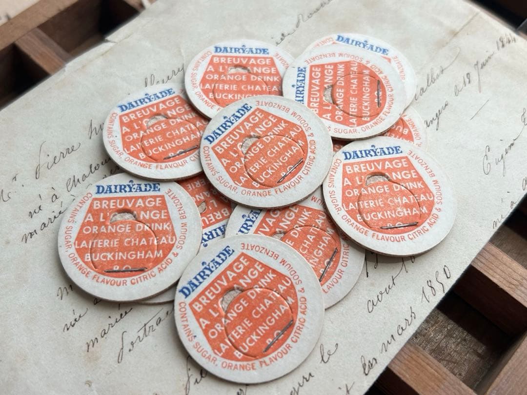 海外 vintage ミルクキャップ 10枚セット