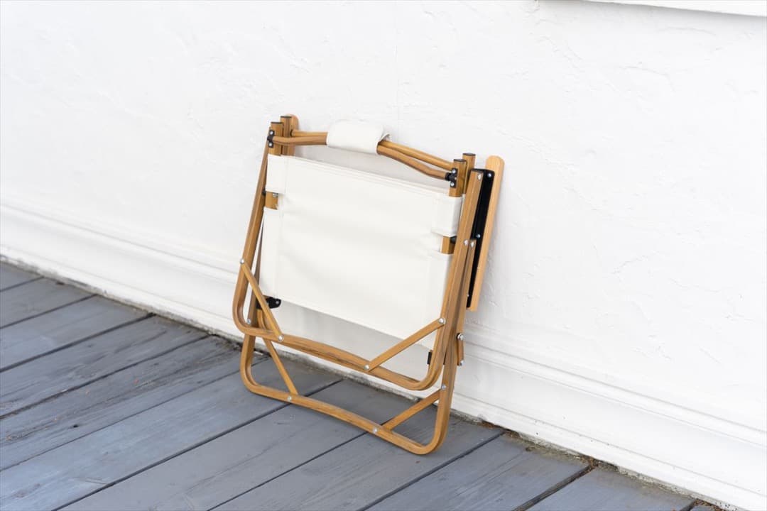 【送料無料】DO・350 1人掛けアウトドア折りたたみチェア 天然木 木目調