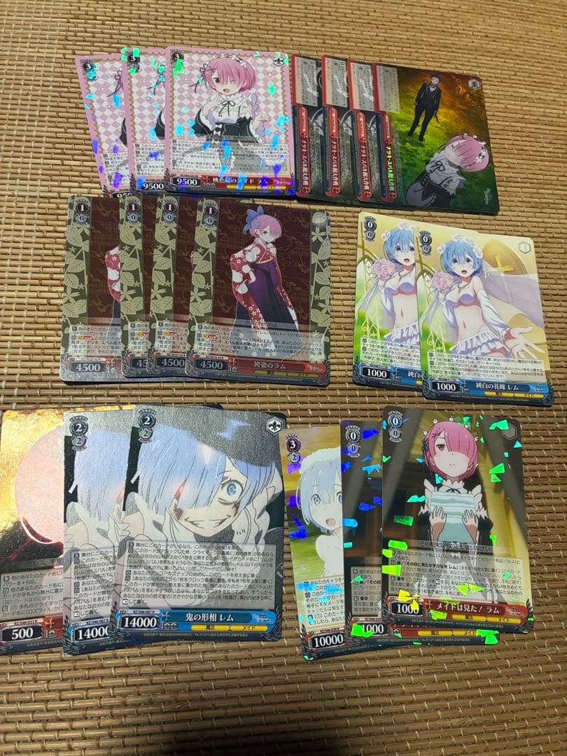 Re:ゼロ　ヴァイスシュバルツ　デッキスリーブ付き&デッキパーツ