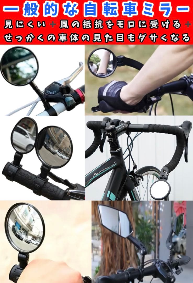 【最終値引】特注カスタムsuper73ミラーsuper73ロゴ付きミラーAタイプ