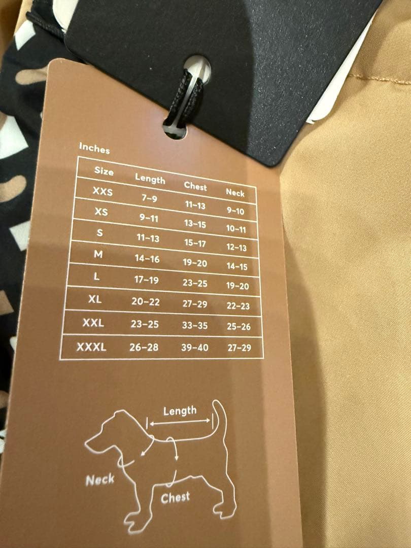 HUGO BOSS 犬用リバーシブルダウンジャケット XS キャメル 本物