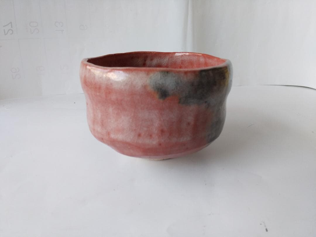 佐々木松楽 赤楽茶碗 茶碗 茶道具  抹茶碗 新品 未使用 です。